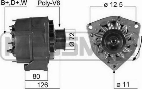 Messmer 210307A - Alternator autospares.lv