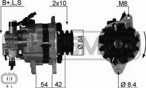 Messmer 210386A - Alternator autospares.lv