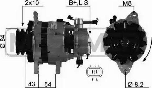 Messmer 210334 - Alternator autospares.lv