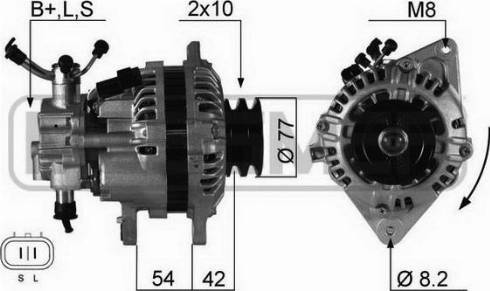 Messmer 210332A - Alternator autospares.lv