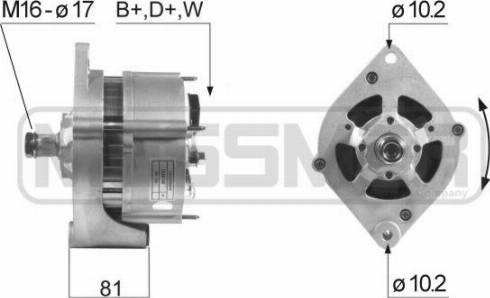 Messmer 210293A - Alternator autospares.lv