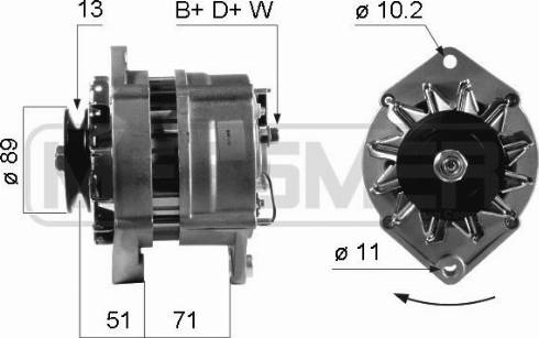 Messmer 210297A - Alternator autospares.lv