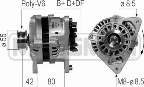 Messmer 210244A - Alternator autospares.lv