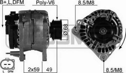 Messmer 210256A - Alternator autospares.lv