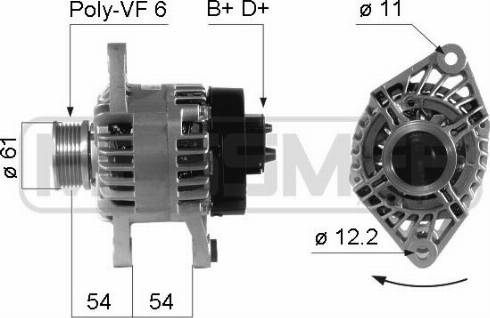 Messmer 210263A - Alternator autospares.lv