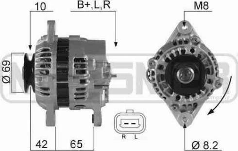 Messmer 210208A - Alternator autospares.lv