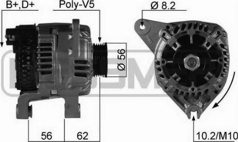 Messmer 210218A - Alternator autospares.lv