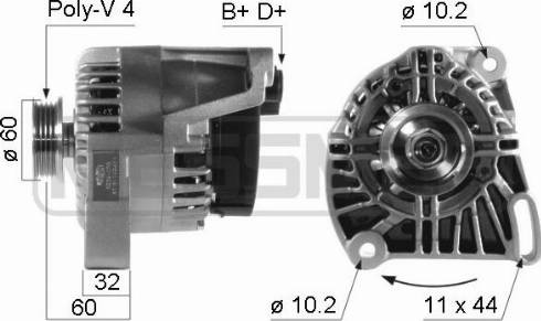 Messmer 210237A - Alternator autospares.lv