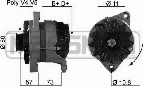 Messmer 210221A - Alternator autospares.lv