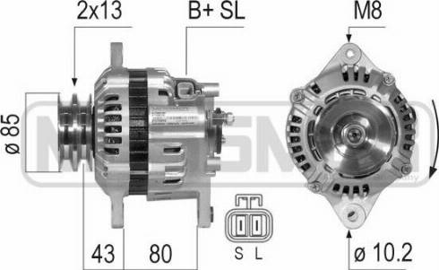 Messmer 210794A - Alternator autospares.lv