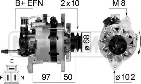 Messmer 210797A - Alternator autospares.lv