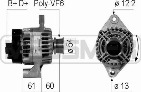 Messmer 210747A - Alternator autospares.lv