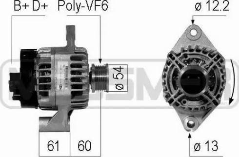 Messmer 210747 - Alternator autospares.lv