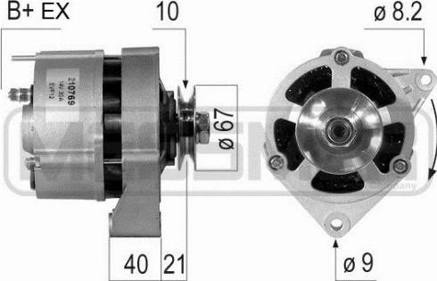 Messmer 210769A - Alternator autospares.lv