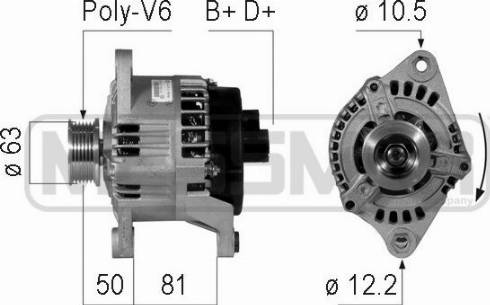 Messmer 210760A - Alternator autospares.lv