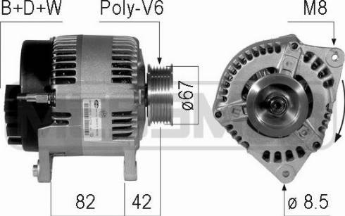 Messmer 210761A - Alternator autospares.lv