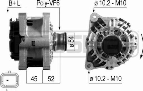 Messmer 210703A - Alternator autospares.lv