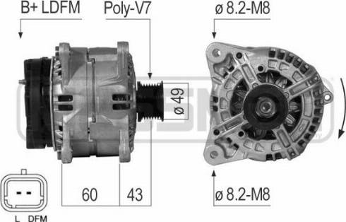 Messmer 210719A - Alternator autospares.lv