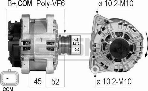 Messmer 210717A - Alternator autospares.lv