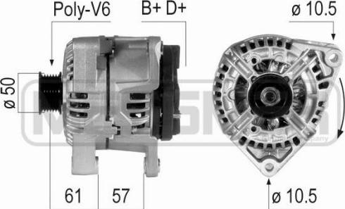 Messmer 210725A - Alternator autospares.lv