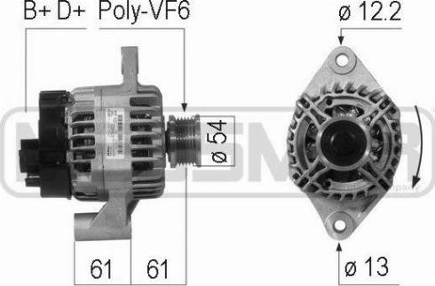 Messmer 210720A - Alternator autospares.lv