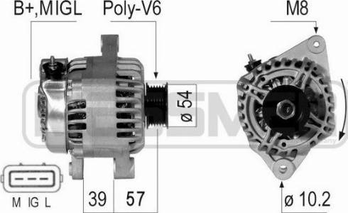 Messmer 210727A - Alternator autospares.lv