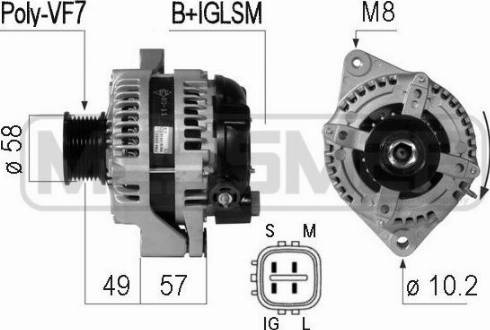 Messmer 210775A - Alternator autospares.lv