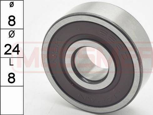 Messmer 218027 - Bearing autospares.lv