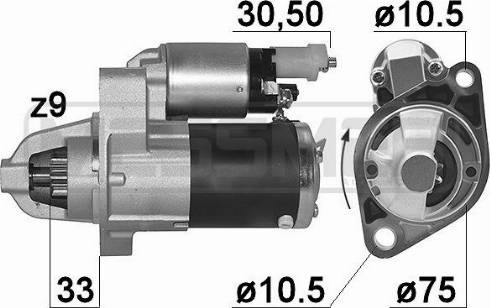 Messmer 220990A - Starter autospares.lv