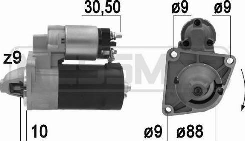 Messmer 220944A - Starter autospares.lv