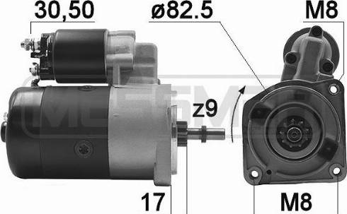 Messmer 220956A - Starter autospares.lv