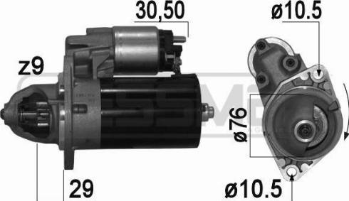 Messmer 220909A - Starter autospares.lv