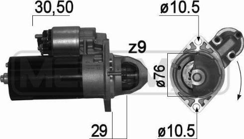 Messmer 220913A - Starter autospares.lv