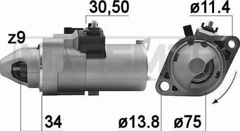 Messmer 220988A - Starter autospares.lv