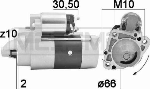 Messmer 220935A - Starter autospares.lv