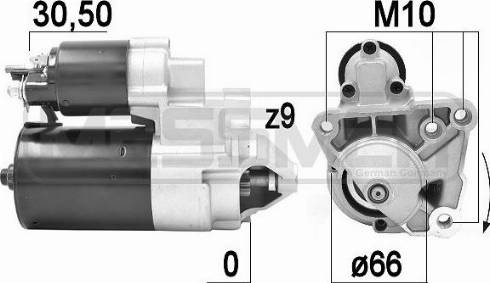 Messmer 220923A - Starter autospares.lv