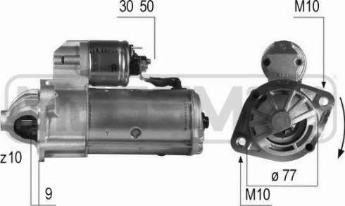 Messmer 220498A - Starter autospares.lv