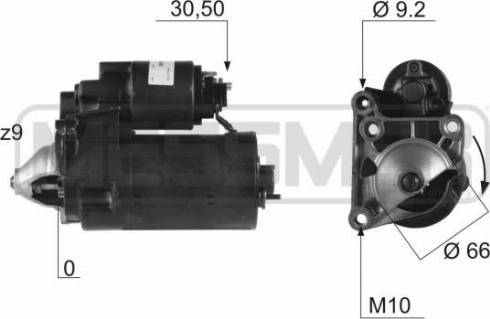 Messmer 220456R - Starter autospares.lv