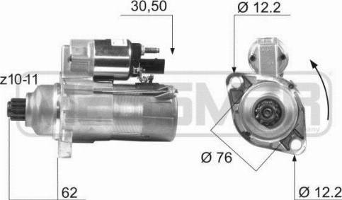 Messmer 220450A - Starter autospares.lv