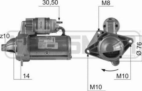 Messmer 220453A - Starter autospares.lv