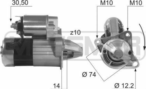 Messmer 220484A - Starter autospares.lv