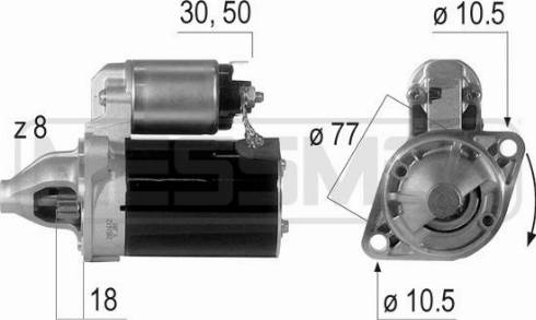 Messmer 220595A - Starter autospares.lv