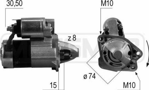 Messmer 220541A - Starter autospares.lv