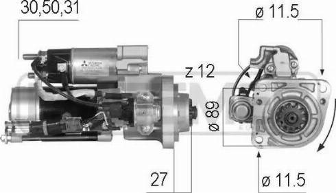 Messmer 220556 - Starter autospares.lv