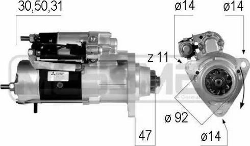 Messmer 220567 - Starter autospares.lv