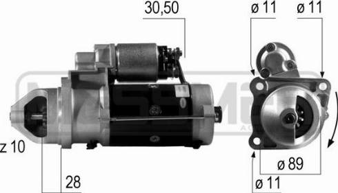 Messmer 220513A - Starter autospares.lv