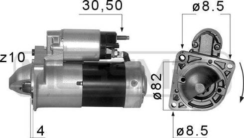 Messmer 220580A - Starter autospares.lv