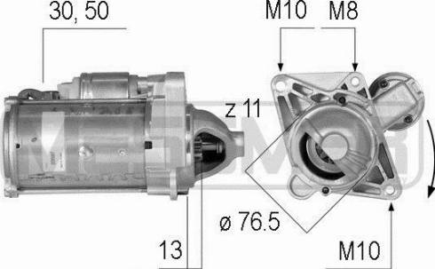 Messmer 220587A - Starter autospares.lv