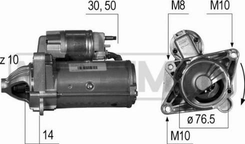 Messmer 220529A - Starter autospares.lv