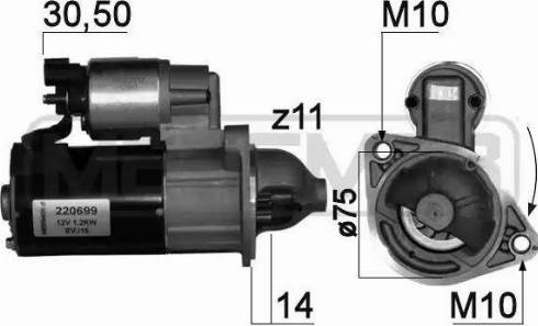 Messmer 220699 - Starter autospares.lv